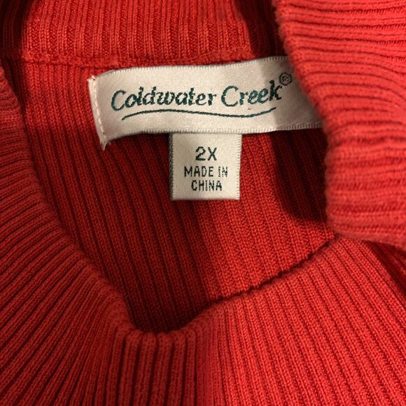 Coldwater Creek Tops Coldwater Creek Womens Red Sleeveless Sweater